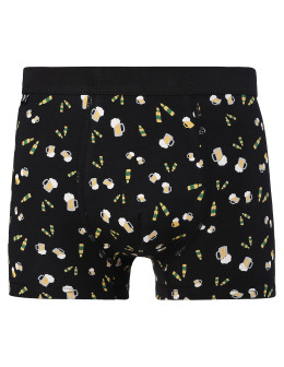 Męskie bokserki z zabawnym wzorem kufle piwa