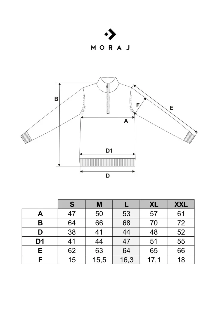 Sweter męski klasyczny zapinany ze stójką