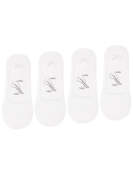 Skarpetki damskie stopki laserowo cięte antypoślizgowe 4-pak