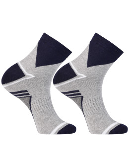 Męskie skarpetki sportowe za kostkę ze ściągaczem 3-pak  - produkt 2