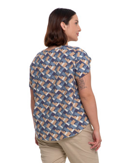 Bluzka damska z wiskozy wzorzysta  - produkt 2