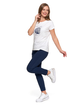 T-shirt damski bawełniany z morskim motywem  - produkt 2