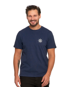 T-shirt męski bawełniany z marynistycznym motywem