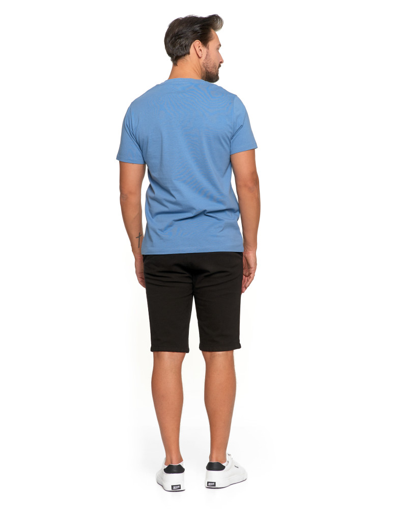Koszulki, topy, koszule - T-shirt męski bawełniany z nadrukiem JEANS - produkt moraj.pl 3