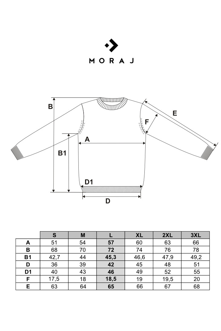 Sweter męski bawełniany klasyczny