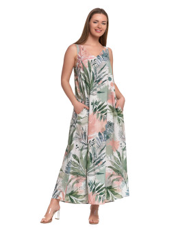 Damska sukienka maxi letnia o luźnym kroju  - produkt 2