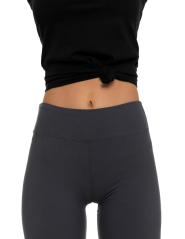 Legginsy - Klasyczne legginsy damskie z wysokim stanem SZARY - produkt 7