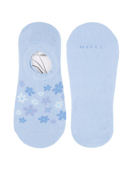 Damskie skarpetki niskie stopki w kwiaty 3-pak - produkt 2