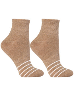 Damskie skarpetki za kostkę w paski szeroki ściągacz 12-pak  - produkt 2