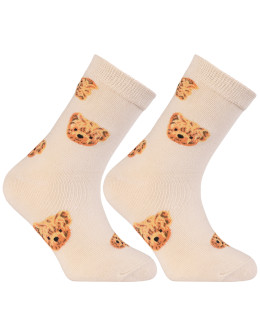 Skarpetki dziecięce długie z misiem 3-pak  - produkt 2