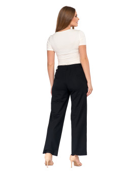 Eleganckie spodnie damskie z prostą nogawką  - produkt 2