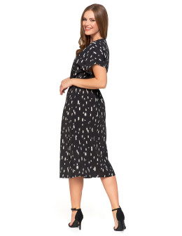 Sukienka damska midi wiskozowa wzorzysta  - produkt 2