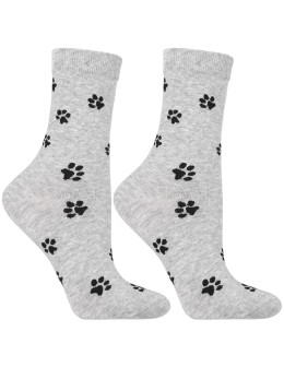 Skarpetki damskie długie w urocze łapki 3-pak  - produkt 2