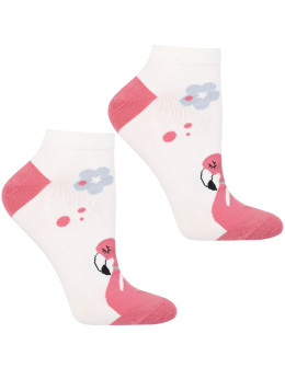 Skarpetki damskie stopki w flamingi 3-pak - produkt 2