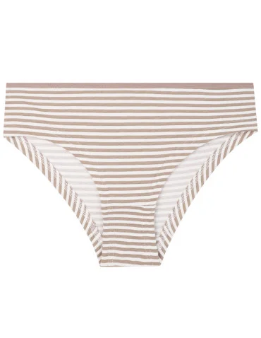 Damskie majtki figi bikini w paski i jednolite 4-pak  - produkt 2
