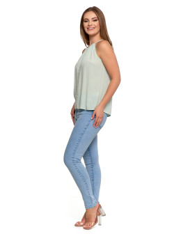 Bluzka damska na ramiączkach z haftem  - produkt 2