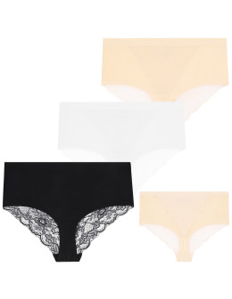 Majtki damskie z koronką maxi bikini 3-pak