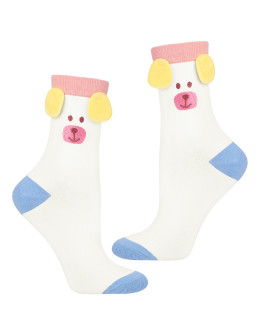 Damskie kolorowe skarpetki długie