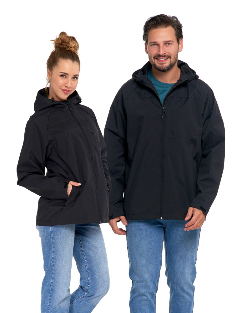 Odzież wierzchnia - Kurtka przejściowa unisex przeciwdeszczowa CZARNY - produkt moraj.pl 1
