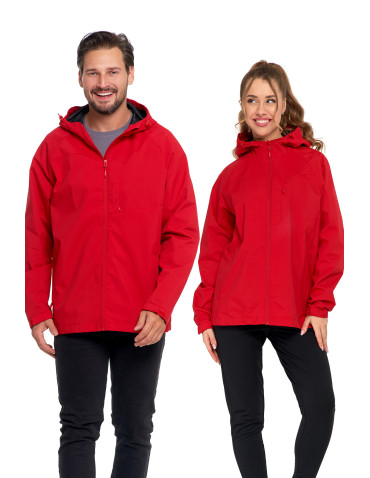 Odzież wierzchnia - Kurtka przejściowa unisex przeciwdeszczowa CZERWONY - produkt 1