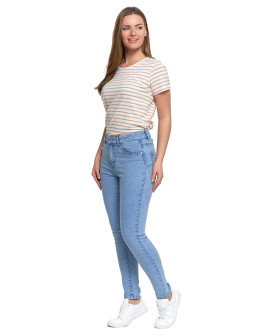 Damskie spodnie skinny jeansowe rurki  - produkt 2