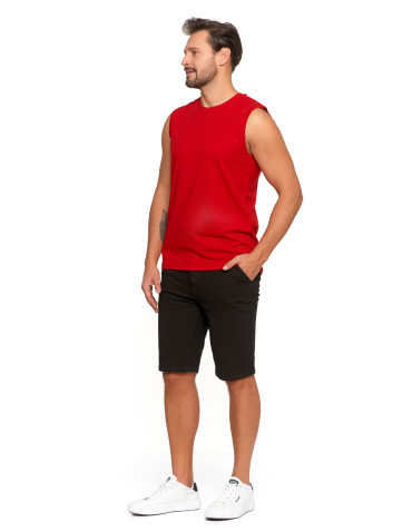 Koszulki, topy, koszule - Koszulka męska tank top bez rękawów CZERWONY - produkt 2