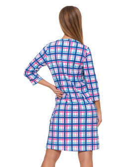 Koszula nocna damska bawełniana rozpinana z rękawem 3/4 - produkt 2