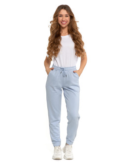 Spodnie dresowe damskie z kieszeniami i ściągaczami