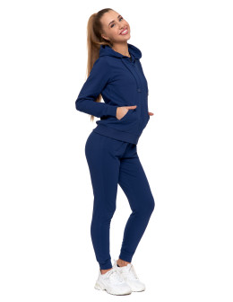 Bluza damska dresowa z kapturem i zamkiem  - produkt 2