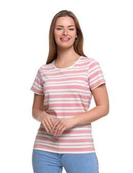 T-shirt damski bawełniany w paski