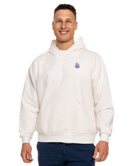 Męska bluza dresowa z kapturem i nadrukiem na plecach