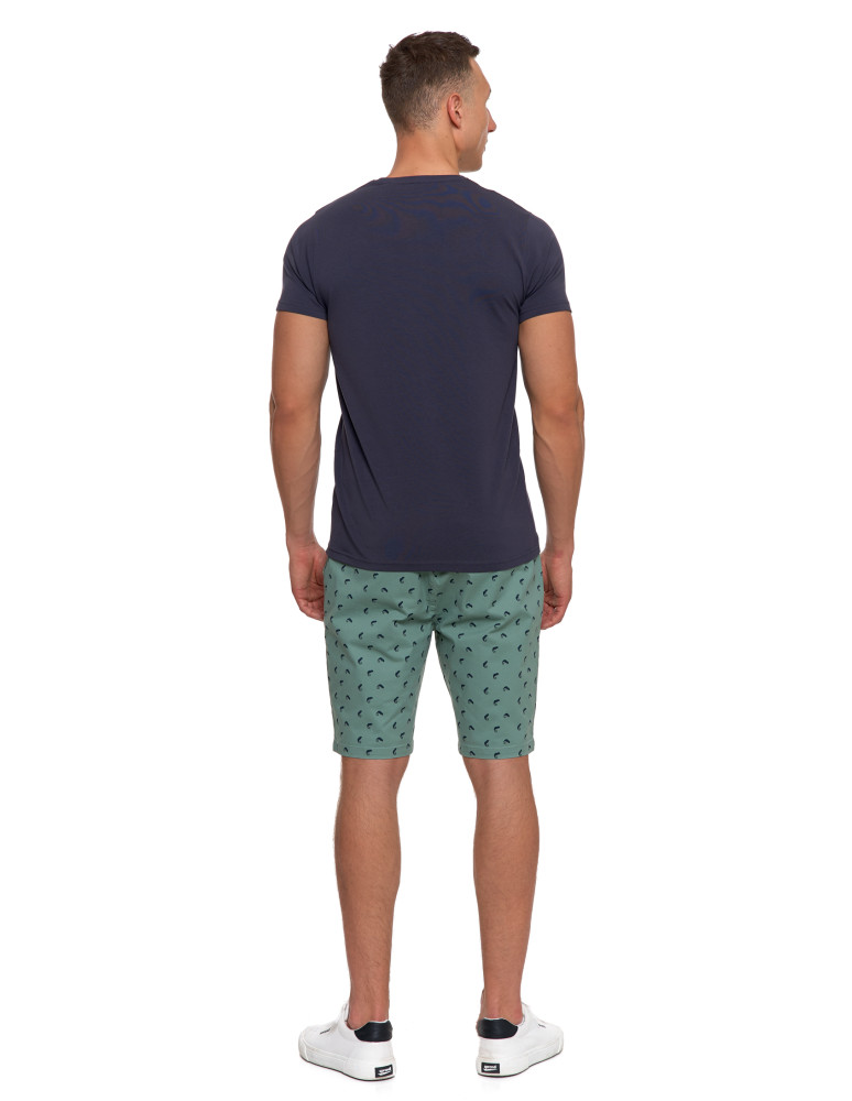 Koszulki, topy, koszule - Koszulka męska T-shirt bawełniana Premium okrągły dekolt NIEBIESKI - produkt moraj.pl 96