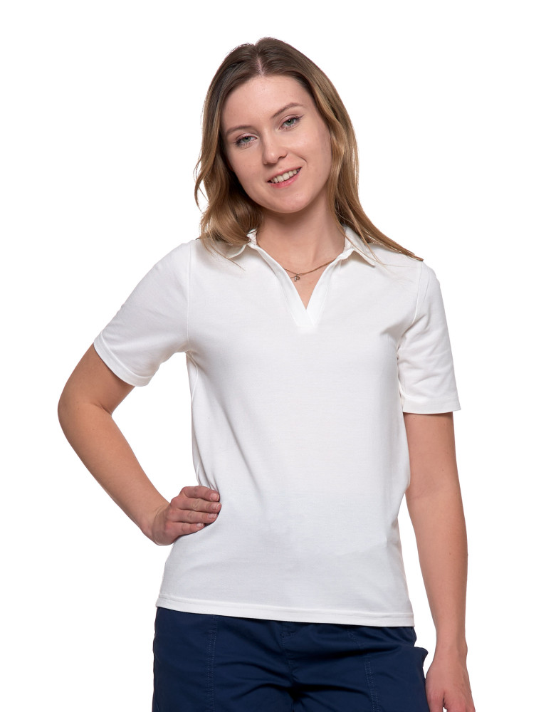 Polo - Damska koszulka polo z kołnierzykiem BIAŁY - produkt moraj.pl 1