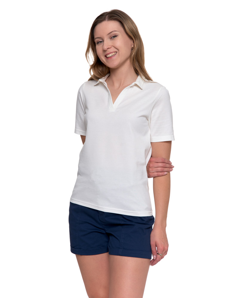 Polo - Damska koszulka polo z kołnierzykiem BIAŁY - produkt moraj.pl 2