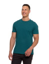 T-shirt męski z bawełny klasyczny ZIELONY