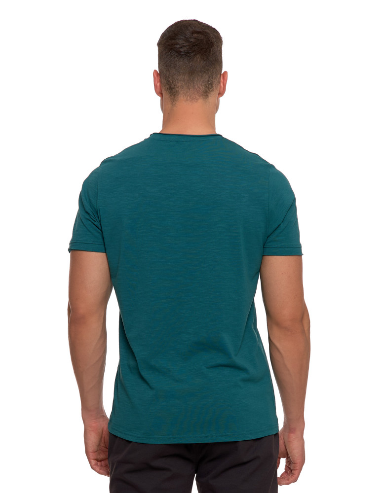 Koszulki, topy, koszule - T-shirt męski z bawełny klasyczny ZIELONY - produkt moraj.pl 2