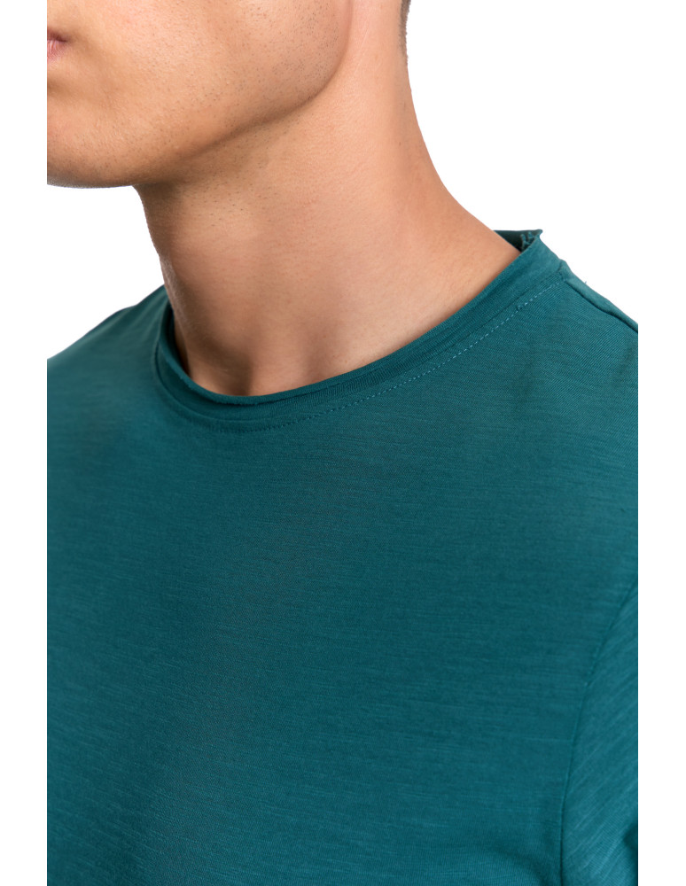 Koszulki, topy, koszule - T-shirt męski z bawełny klasyczny ZIELONY - produkt moraj.pl 3