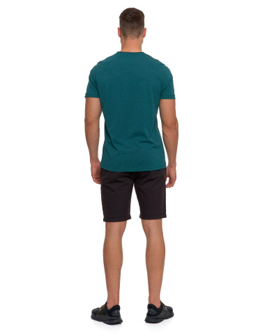 Koszulki, topy, koszule - T-shirt męski z bawełny klasyczny ZIELONY - produkt 6