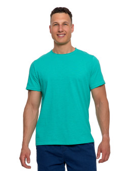 T-shirt męski basic z bawełny slub