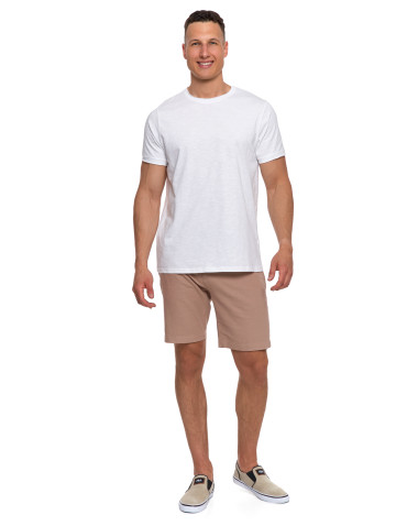 Koszulki, topy, koszule - Męski T-shirt z bawełny 100% klasyczny BIAŁY - produkt 7