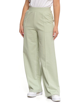 Spodnie dresowe damskie z wysokim stanem i szeroką nogawką