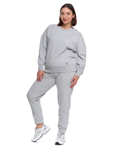 Bluzy - Bluza damska dresowa SZARY - produkt 4