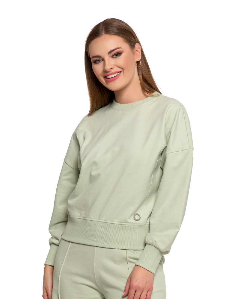 Bluzy - Bluza damska dresowa ZIELONY - produkt moraj.pl 1
