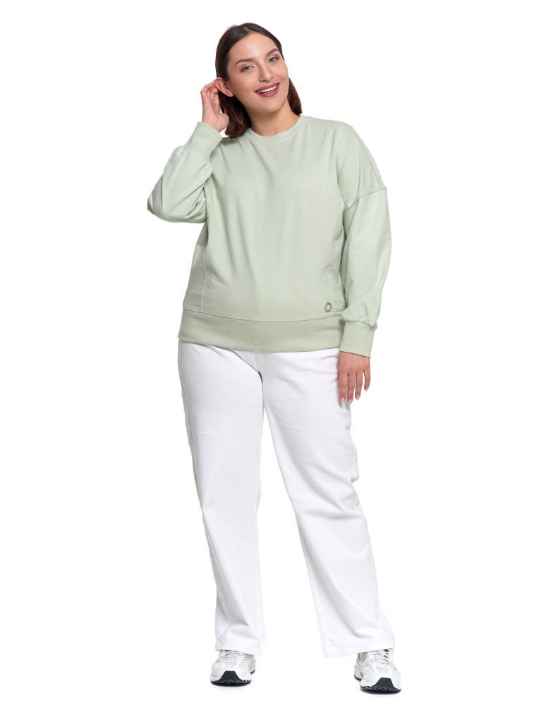 Bluzy - Bluza damska dresowa ZIELONY - produkt moraj.pl 6