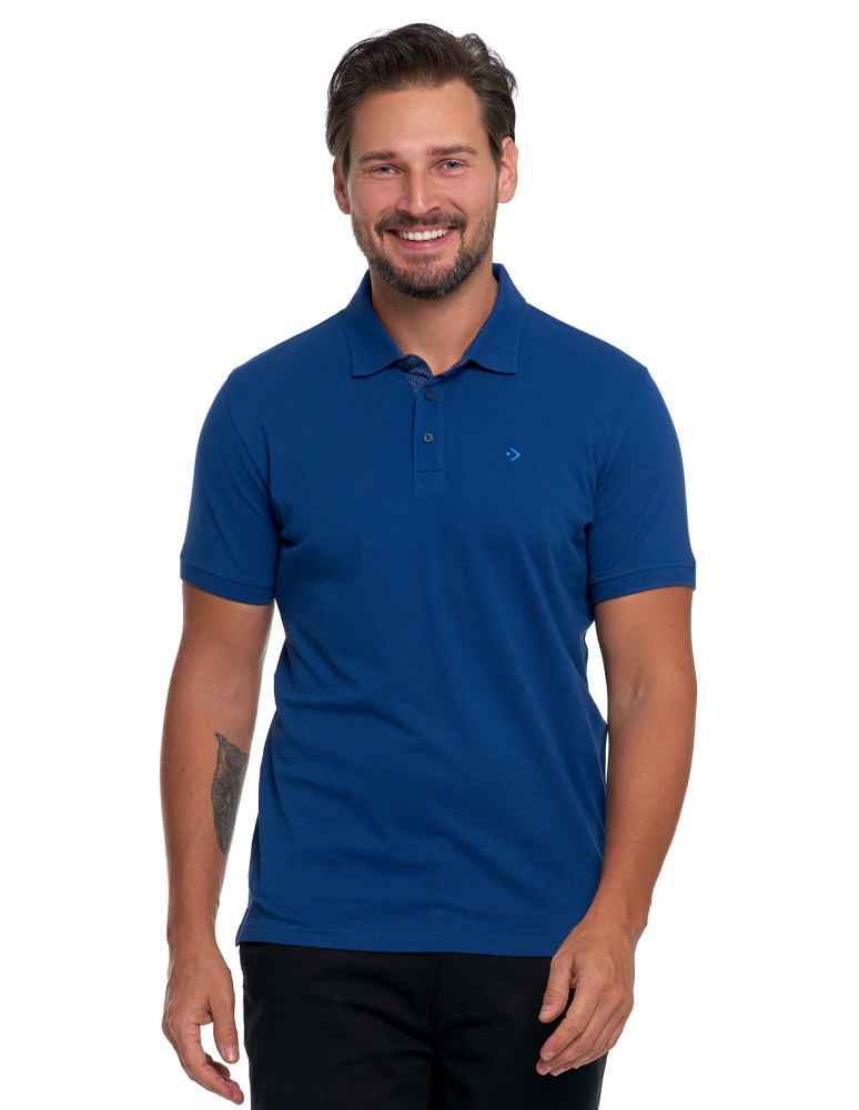Polo - Męska koszulka polo z bawełny GRANATOWY - produkt moraj.pl 4