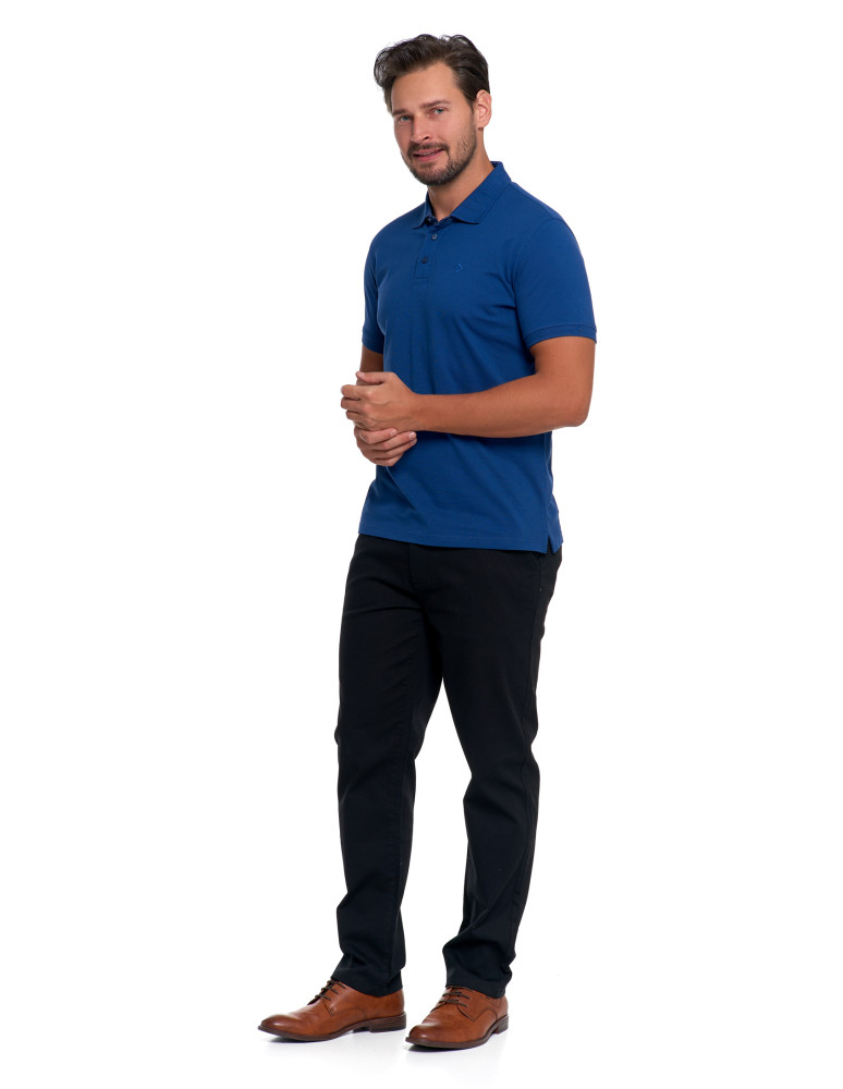 Polo - Męska koszulka polo z bawełny GRANATOWY - produkt moraj.pl 8
