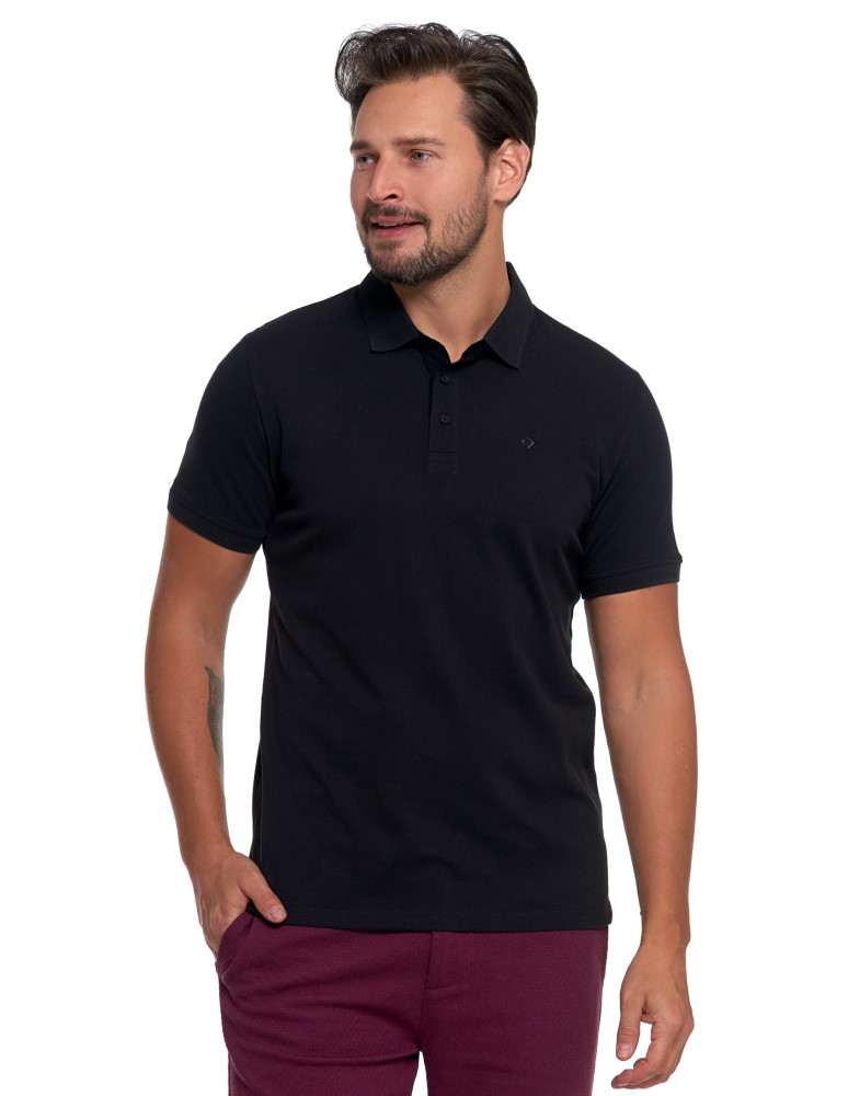 Polo - Męska koszulka polo z bawełny CZARNY - produkt moraj.pl 4