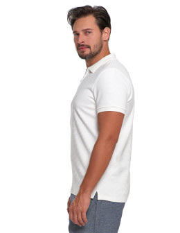 Koszulka polo męska z zamkiem i kołnierzykiem  - produkt 2