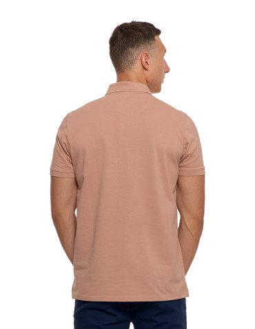 Polo - Męska koszulka polo z bawełny BEŻOWY - produkt 2