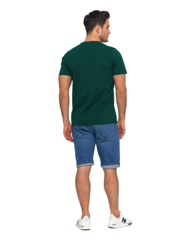Koszulki, topy, koszule - Koszulka męska bawełniana krótki rękaw T-shirt Plus Size ZIELONY - produkt 4